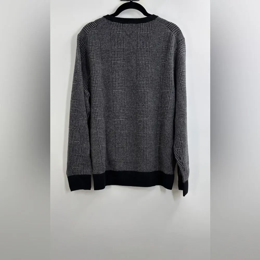 J.Crew Cashmere crewneck sweater in plaid